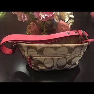 Authentic Coach Bag, LIKE NEW canvas & leather